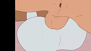 La chica de dibujos animados recibe su vagina follada por Johnny
