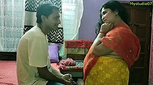 Casal indiano amador se envolve em sexo anal e foda na buceta