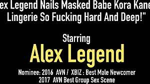 Alex Legend gir Kora Kane en hardcore undertøyshåndjob