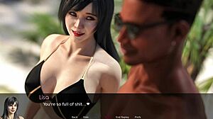 مغامرة جنسية مع بايرون على الشاطئ في هنتاي ثلاثي الأبعاد!