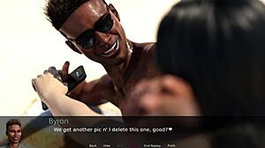 Lisas erotiske eventyr med Byron på stranden i 3D hentai