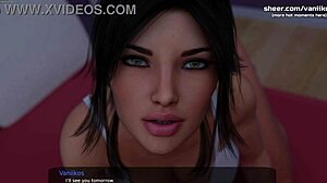 Busty milf Carolines tabubelagt møde med stedbror i 3D animeret porno