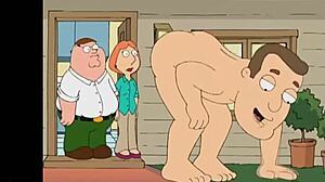 Aventura nudista de Family Guys en la playa