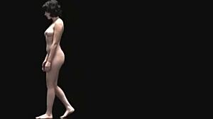 Пръскащи голи снимки на Скарлет Йохансон с големи цици и космата путка