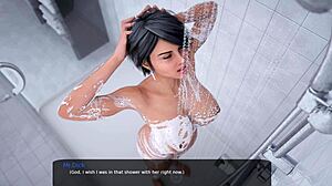 Getrouwde milf wordt ondeugend in 3D cartoon porno spel