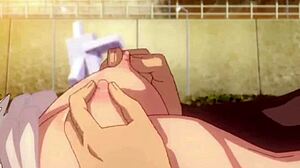 Egy bájos lány szenvedélyes szabadtéri szexet folytat egy animációs hentai videóban