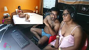 印度色情片中的印度妻子在旅馆房间里被操,孟加拉语音频